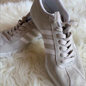 Cream and White Adidas